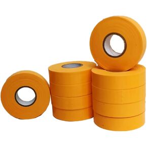 Flagging Tape， Survey Ribbon for Boundaries and Hazardous Areas Non-Adhesive Surveyor Tape with 1" Width, 150' Length -15F Temperature Resistance at Summer(Pack of 10) (Red)