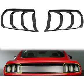 Smoke Black Taillight Protector Cover Compatible Ford Mustang, PC Resin Tail Shades, Taillight Decorative Shade Accessories Compatible Ford Mustang 2018 2019 2020 2021 2022