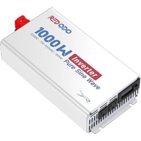 Redodo 300W Car Power Inverter 12V DC, 110V-120V AC Modified Sine Wave Car Adapter,AC Outlets Car Converter, Dual USB Ports QC3.0 Ports, Fast Charging, Laptop, Smart Phone, Cigarette Lighter Clips