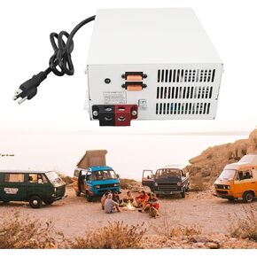 PM3-55 RV Power Converter Compatible with WFCO WF-9855, 110VAC to 12 Volt DC 55 Amp Power Supply Converter Charger, Adjustable Output from 13V to 16.5V, Replace# WF-9800 Series