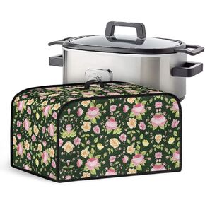 Cute Cats Slow Cooker Cover Dust Resistant Covers with Top Handle Kitchen Accessories Organizer Slow Cooker Dust Covers Fit for Most 6-8 Qt Crock Pots