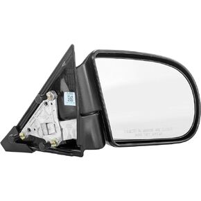 Dependable Direct Driver Side Textured Side View Mirror for 94-04 GMC Sonoma & Chevy S10, 96-04 Oldsmobile Bravada, 02-05 GMC Envoy & Envoy XL, 95-05 GMC Jimmy - GM1320188