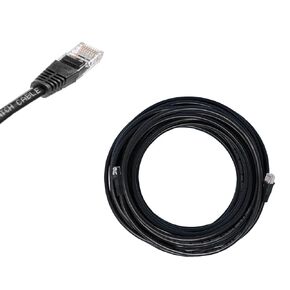 50 ft Cat 5e ethernet Cable Black, Durable 100% Copper Cat 5e Ethernet Cable - Ideal for Network LAN Modem, Superior Performance
