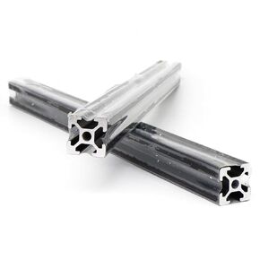 4Pcs 300mm Aluminum Extrusion 2020 Series European Standard T Slot Aluminum Profiles Rail for 3D Printer Parts Linear Rail Aluminum Profile Extrusion