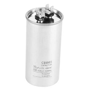 CBB65 AC Capacitor, 30uF AC 450V Motor Air Conditioner Refrigerator Capacitor Cylindrical Capacitor