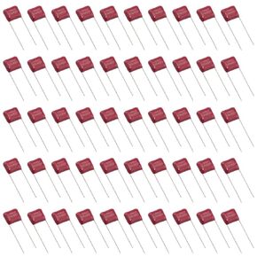 50PCS Metalized Film Capacitor CBB22 400V104J Polypropylene CBB Capacitor 100NF 0.1UF for Various Electrical Equipment Through Hole Pulse Circuits