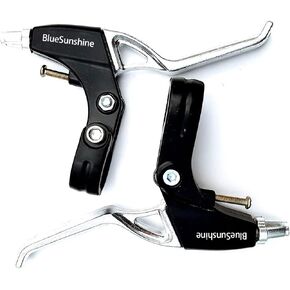 BlueSunshine 1 Pair Universal Full Aluminum Alloy Bicycle Brake Handle Mountain Road Bike Brake Lever 2.2cm Diameter
