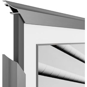 Frame My TV Deco TV Frames Alloy Scoop - Graphite Bezel Compatible ONLY with Samsung The Frame TV (50", Fits 2021-2024 Frame TV)