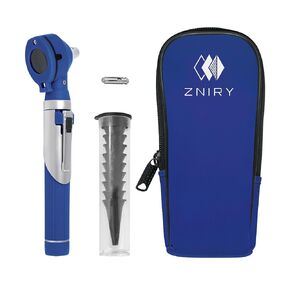 Fiber Optic Mini Otoscope - Ear Scope with Light, Ear Infection Detector (Blue Color) Reguler