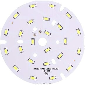 Othmro 100mm/3.94in Dia LED Chip Bulb Super Bright High Power 36-42V 6500K 5730 Aluminum LED Bulb Surface Mounted Devices Light Beads,Floodlight for Camper Light Bulb,Home Reading Light Marine Lamps