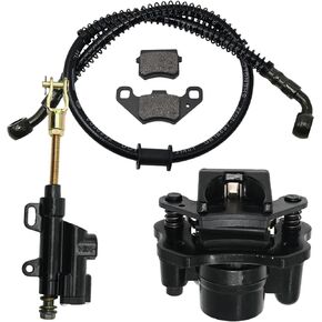 Rear Disc Brake Master Cylinder Caliper Assembly Replacement for TaoTao Coolster Yamoto Coolsport Buyang Icebear 50cc 70cc 90cc 110cc 125cc ATV
