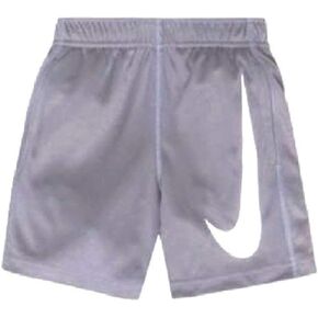 NIKE Toddler Kids Boys Performance Big Swoosh Shorts Cool Grey White 3T