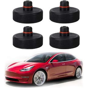 Jack Lift Pad for Tesla Model 3, 4PCS Jack Point Pad Sturdy Adapter Protects Battery & Paint for Using with a Floor Jack, Tesla Model 3 Accessories