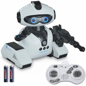 Robot Toys for Kids, Rechargeable Remote Control Emo Robots with Gesture Sensing, Fun Recording and Shining LED Eyes, RC Robot Toys Gifts for 3 4 5 6 7 8 Year Old Boys Girls