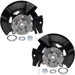 TRQ Steering Knuckle Assembly Kit Compatible with 2011-2013 Hyundai Sonata