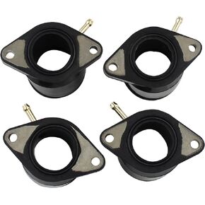 Road Passion Motorcycle Carburetor Carb Intake Manifold Boots Joint 5G2-13586-02-00 5G2-13596-01-00 Replacement for Yamaha XJ650 Maxim 1981-1983/ XJ750 Seca 1981-1983