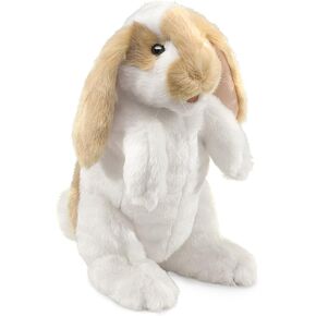 Folkmanis Standing Lop Rabbit Hand Puppet, White, 1 EA