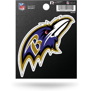 Rico Industries NFL Baltimore Ravens Die Cut Team Logo Short Sport Sticker