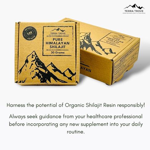 Pure Himalayan Shilajit Resin | 100% Authentic, Natural, Organic and Lab Tested | Contains 85+ Trace Minerals and Fulvic Acid | 75 Servings for Energy Boost & Immune Support | 30 Grams in Saudi Arabia