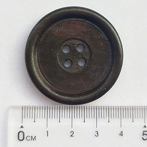 Chenkou Craft 30pcs Big Size 40mm 1 1/2" Round Wood Buttons 4 Holes Craft Sewing Button (Mix) in Saudi Arabia