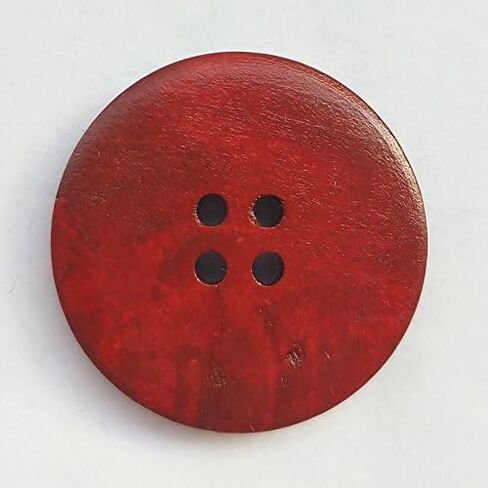 Chenkou Craft 30pcs Big Size 40mm 1 1/2" Round Wood Buttons 4 Holes Craft Sewing Button (Mix) in Saudi Arabia