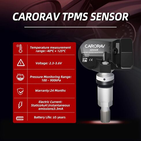 مستشعر TPMS GM، استبدال مستشعر ضغط الإطارات 4 قطع لجنرال موتورز تشيفي جي إم سي كاديلاك بويك، 315 ميجا هرتز OE يستبدل # 13586335، 13581558، 13598771، 13598772 in Kuwait