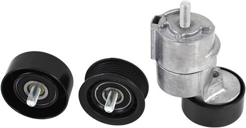 Idler Pulley and Belt Tensioner V-Ribbed Belt Kit Compatible with 2010-2016 Hyundai Kia 2.0L 2.4L Replaces 252122G760 2528125000 2528825001 2528725110 in Saudi Arabia
