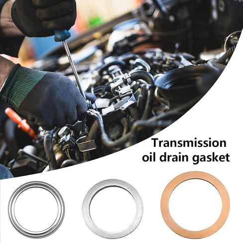 BELOMI 12PCS Car Transfer Oil Case Washer Gasket, OEM#12157-10010 90430-24003 90430-A0003 Automotive Differnential Transmission Drain Crush Sealing Plug Flat Gaskets Kit, Universal Fit in Saudi Arabia