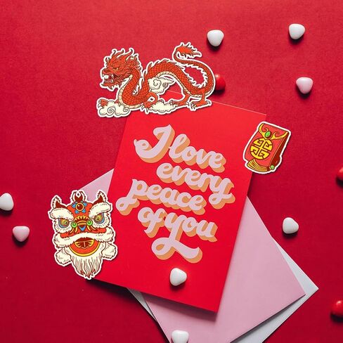 PH PandaHall Year of The Dragon Patterns Clear Stamps for Card Making, Lantern Rubber Stamps Transparent Paper Craft Stamps for DIY Scrapbooking Stamps Spring Festival Decoration Paper Photo Card in Kuwait