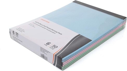 وسادات الكتابة المعاد تدويرها من مينترا، 6 قطع (باستيل، مسطرة عريضة (8.5 بوصة × 11 بوصة)) in Kuwait