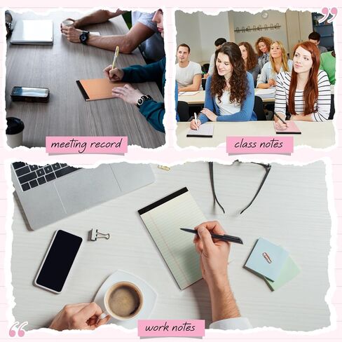 Lincia 36 Pcs 5" x 8" Legal Pad Writing Notepads Small Legal Pad Narrow Ruled 50 Sheets/pad Multiple Color Lined Note Pad for Work 80 Gsm Paper for Grocery List Shopping List(Candy Color) in Saudi Arabia