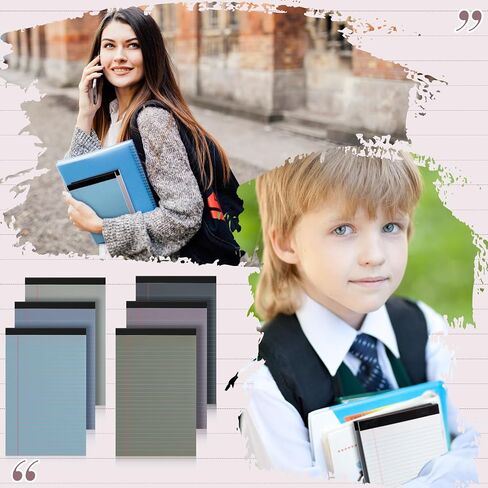 Lincia 36 Pcs 5" x 8" Legal Pad Writing Notepads Small Legal Pad Narrow Ruled 50 Sheets/pad Multiple Color Lined Note Pad for Work 80 Gsm Paper for Grocery List Shopping List(Candy Color) in Saudi Arabia
