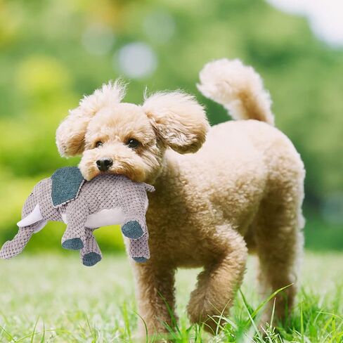 لعبة كلب كبيرة من القطيفة تصدر أصواتًا وحبل قطني، مجموعة ألعاب مضغ، لعبة محشوة على شكل فيل لطيف وجزرة تسنين، مجموعة ألعاب حبل على شكل عقدة من أجل هدية عيد ميلاد للعطلات الصغيرة والمتوسطة والكبيرة (عبوتان) in Kuwait