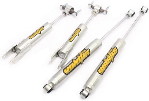 ممتصات صدمات أمامية وخلفية رفع 0-3 بوصة لسيارة Chevy Silverado 2500 3500HD GMC Sierra 2500 3500HD 2011-2019، طلاء مطلي بالزنك، عبوة من 4 قطع in Kuwait