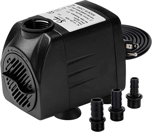 Simple Deluxe 210GPH 8W Water Table Pump (800L/H), Pond Pump with Adjustable Intake for Fish Tanks, Aquariums, Hydroponics, 2Pack, Black in Saudi Arabia