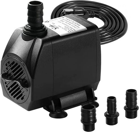 Simple Deluxe 210GPH 8W Water Table Pump (800L/H), Pond Pump with Adjustable Intake for Fish Tanks, Aquariums, Hydroponics, 2Pack, Black in Saudi Arabia