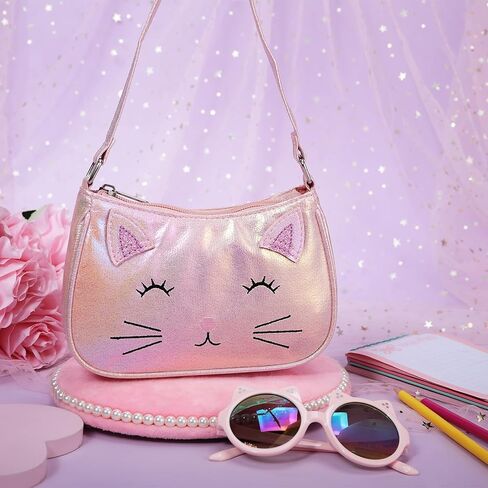 حقيبة يد كتف للأطفال من PinkSheep، محفظة لطيفة على شكل قطة للأطفال الصغار، محفظة للأطفال، محفظة للفتيات الصغيرات، محفظة للأطفال الصغار، حقيبة يد كروس للبنات، أزياء الفتيات والفتيات in Kuwait