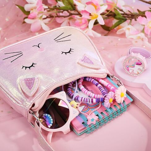 حقيبة يد كتف للأطفال من PinkSheep، محفظة لطيفة على شكل قطة للأطفال الصغار، محفظة للأطفال، محفظة للفتيات الصغيرات، محفظة للأطفال الصغار، حقيبة يد كروس للبنات، أزياء الفتيات والفتيات in Kuwait