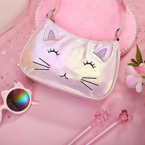 حقيبة يد كتف للأطفال من PinkSheep، محفظة لطيفة على شكل قطة للأطفال الصغار، محفظة للأطفال، محفظة للفتيات الصغيرات، محفظة للأطفال الصغار، حقيبة يد كروس للبنات، أزياء الفتيات والفتيات in Kuwait