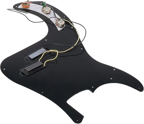 Loaded PB Bass Pickguard Scratch Plate Prewired Pickup Black for PB Style in Saudi Arabia