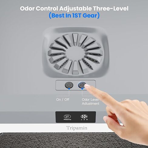 Smart Cat Litter Box Odor Control (Updated), Covered Cat Litter Box with Lid, Enclosed Large Cat Litter Boxes for Big Cats，Included Litter Scoop & Mat，Anti-Leakage & Splash,Easy Cleaning in Saudi Arabia
