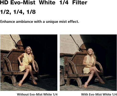 H&Y 95mm White Mist Filter Lens Filter Mist White 1/8 Diffusion Filter Camera Lens Filter Dreamy Fog Effect with Magnetic Adapter Ring, EVO Series in Saudi Arabia