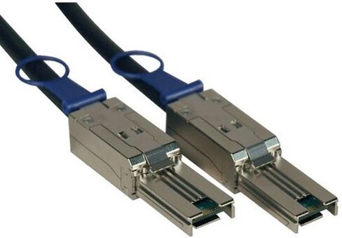 كابل SAS خارجي من Tripp Lite، 4 مسارات - mini-SAS (SFF-8088) إلى mini-SAS (SFF-8088) بطول 2 متر (6 أقدام) (S524-02M) in Kuwait
