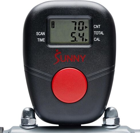 Sunny Health & Fitness Row-N-Ride PRO، جهاز لياقة بدنية كامل الجسم مع أشرطة مقاومة، إعداد سهل وقابل للطي لتمارين التجديف والغلوت والساق، اتصال تطبيق SunnyFit الاختياري in Kuwait