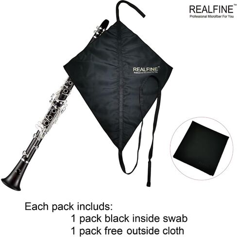 Microfiber Swab for Clarinet, Inside instrument Cleaning Cloth （1 pack inside cloth and 1 free outside cloth) in Saudi Arabia