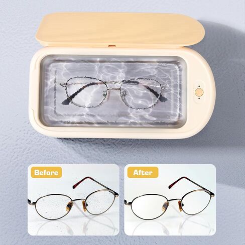 آلة تنظيف المجوهرات بالموجات فوق الصوتية، منظف صوتي احترافي محمول، وضعان للمؤقت لنظارات المجوهرات وساعة الأسنان، خزان من الفولاذ المقاوم للصدأ 304 (40 وات / 22 أونصة، 640 مل) (أخضر أفوكادو) in Kuwait