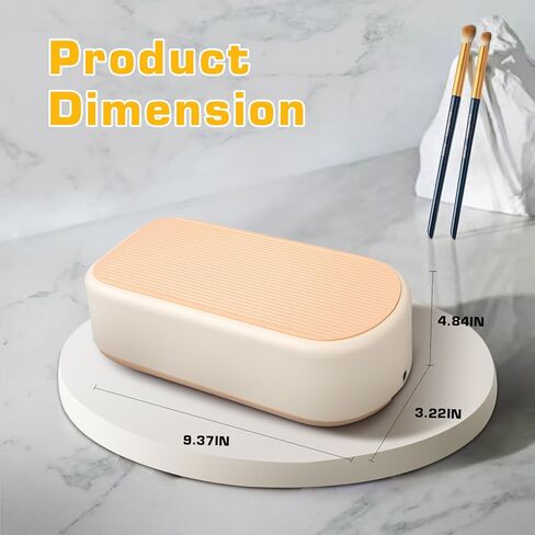 آلة تنظيف المجوهرات بالموجات فوق الصوتية، منظف صوتي احترافي محمول، وضعان للمؤقت لنظارات المجوهرات وساعة الأسنان، خزان من الفولاذ المقاوم للصدأ 304 (40 وات / 22 أونصة، 640 مل) (أخضر أفوكادو) in Kuwait