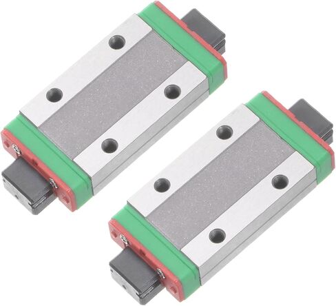 uxcell MGN9H Bearing Steel Carriage Block for 9mm Linear Motion Slide Rail Guide, 2PCS Chrome in Saudi Arabia