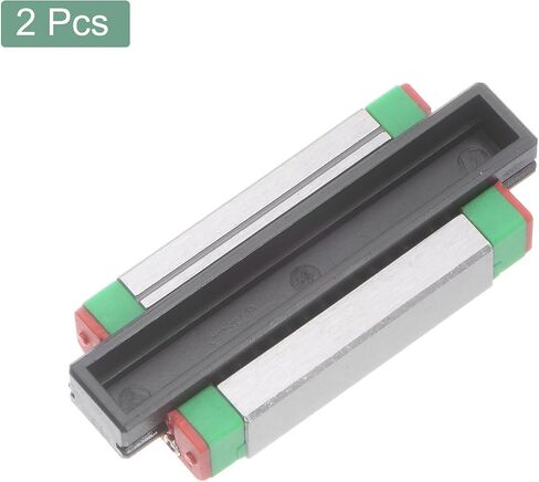 uxcell MGN9H Bearing Steel Carriage Block for 9mm Linear Motion Slide Rail Guide, 2PCS Chrome in Saudi Arabia