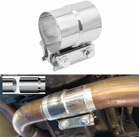 2" Exhaust Clamp, Lap Joint Brand Clamp Stainless Steel OD 2" Pipe to ID 2" Pipe in Kuwait